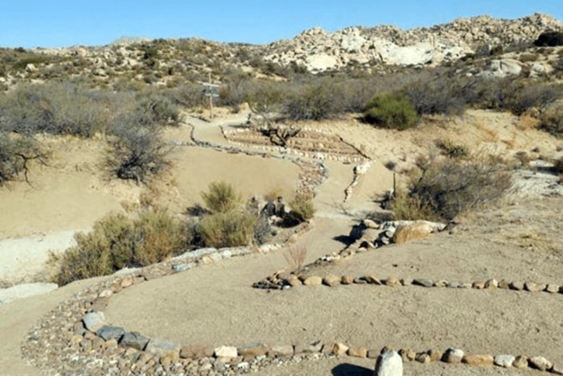 Aerial view of one of Deanza Springs Hiking Trails Aerial view of one of Deanza Springs Hiking Trails