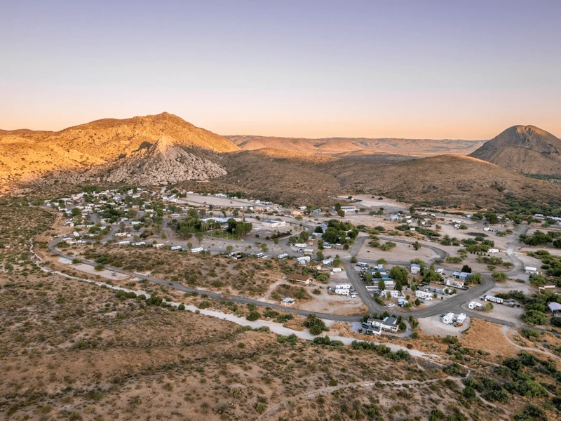Aerial View of Deanza Springs - The Space Aerial View of Deanza Springs - The Space