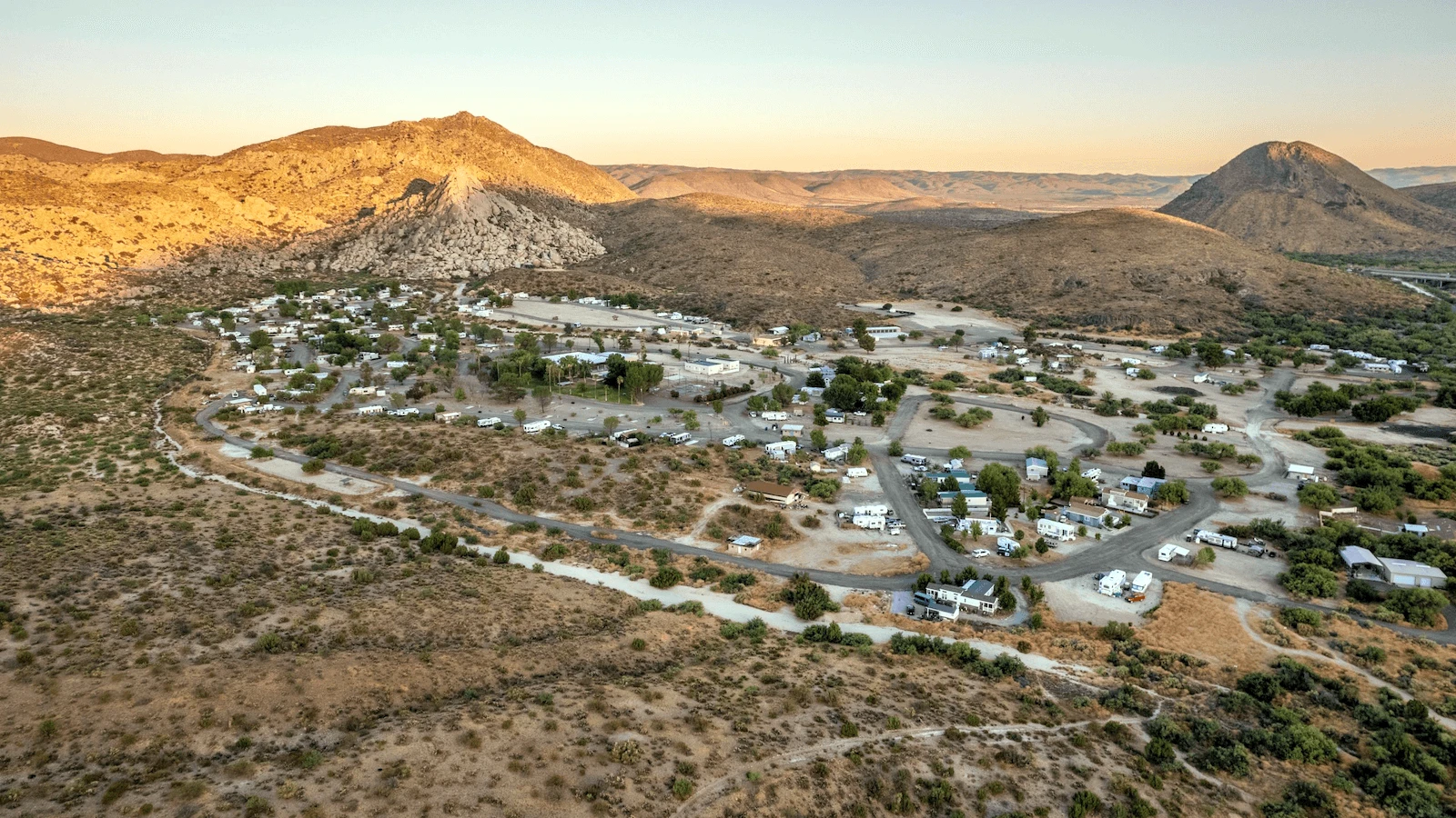 Aerial View of Deanza Springs Resort Aerial View of Deanza Springs Resort